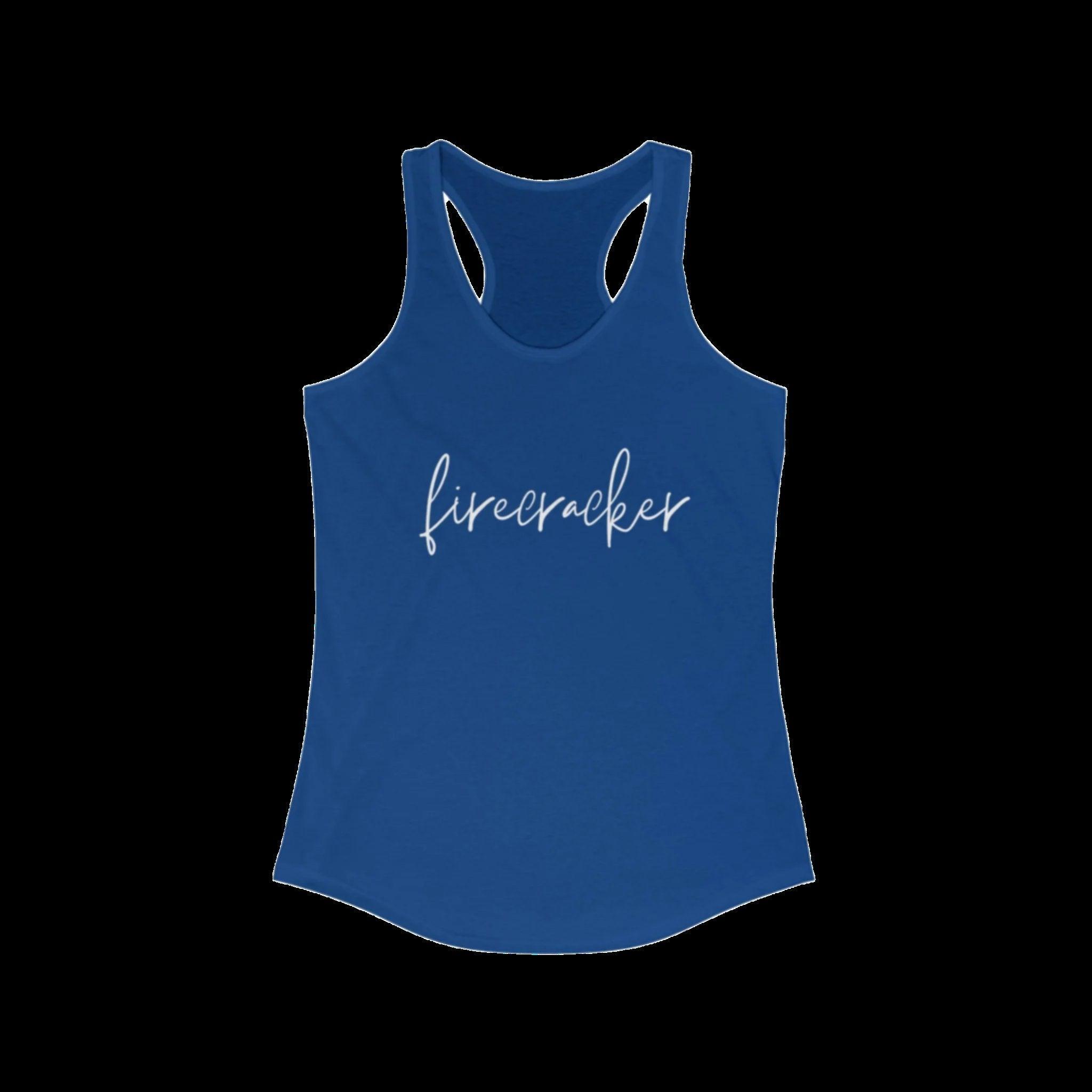 Women's Racerback Tank: Firecracker