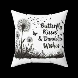 Soft, Stylish, Pillow - Perfect for Every Room: Butterfly Kisses and Dandelion Wishes - 15784015863148558045_2048