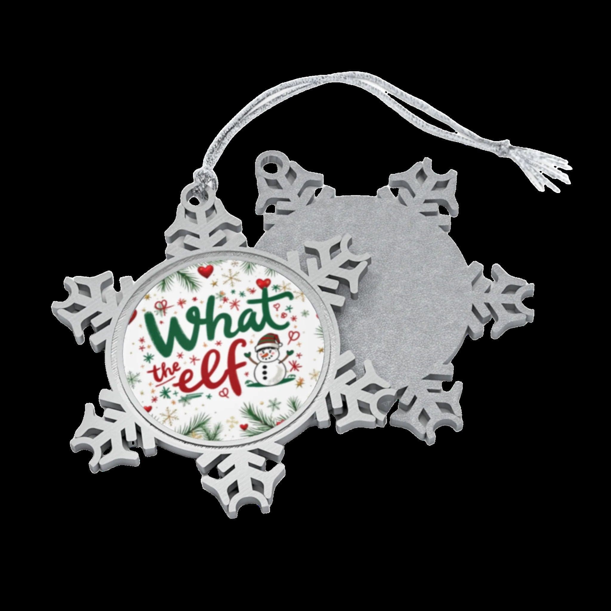 Durable Snowflake Ornament: What the elf!?