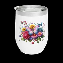 Chill Wine Tumbler: Butterfly Garden - 17620751960382234316_2048