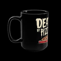 Black 15oz Ceramic Mug: Death By Pizza - 2956813840816194397_2048