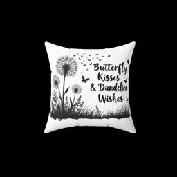 Soft, Stylish, Pillow - Perfect for Every Room: Butterfly Kisses and Dandelion Wishes - 35300675218579199_2048