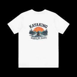 Unisex T-shirt: Kayaking makes me happy - 37183060148923871_2048