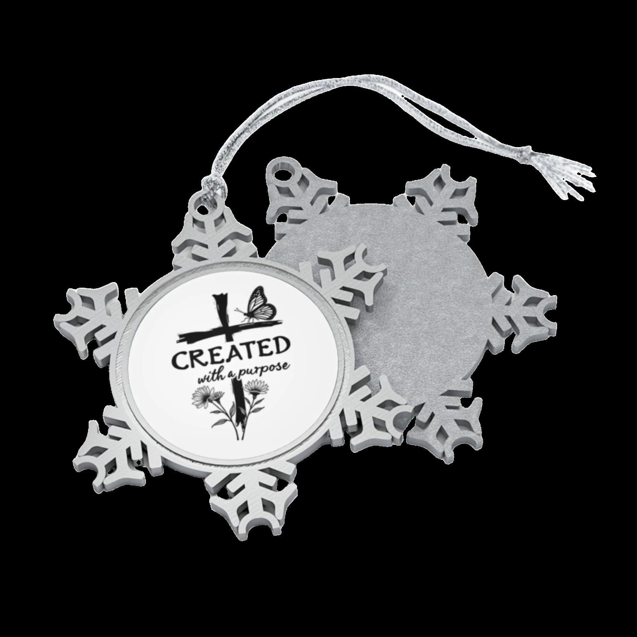 Created with a Purpose Pewter Snowflake Ornament for Holiday Decor - 4386683514338880235_2048