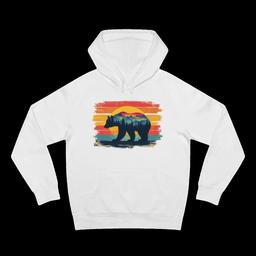 Unisex Hoodie: Retro bear - 6105240863996211471_2048