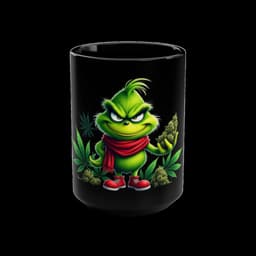 Large Black Coffee Mug Sleek and Sturdy: Grinchy Stole The Herb - 6289099550261690718_2048