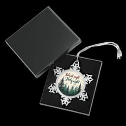 Elegant Snowflake Ornament Perfect for Holiday Decor: Silent Night - 7862317599132643189_2048