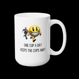 Mug 15oz: One Cup A Day Keeps The Cops Away - 8637820747036783618_2048_custom