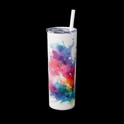 Skinny Tumbler with Straw 20oz: Port Bird - 9014411106404189430_2048