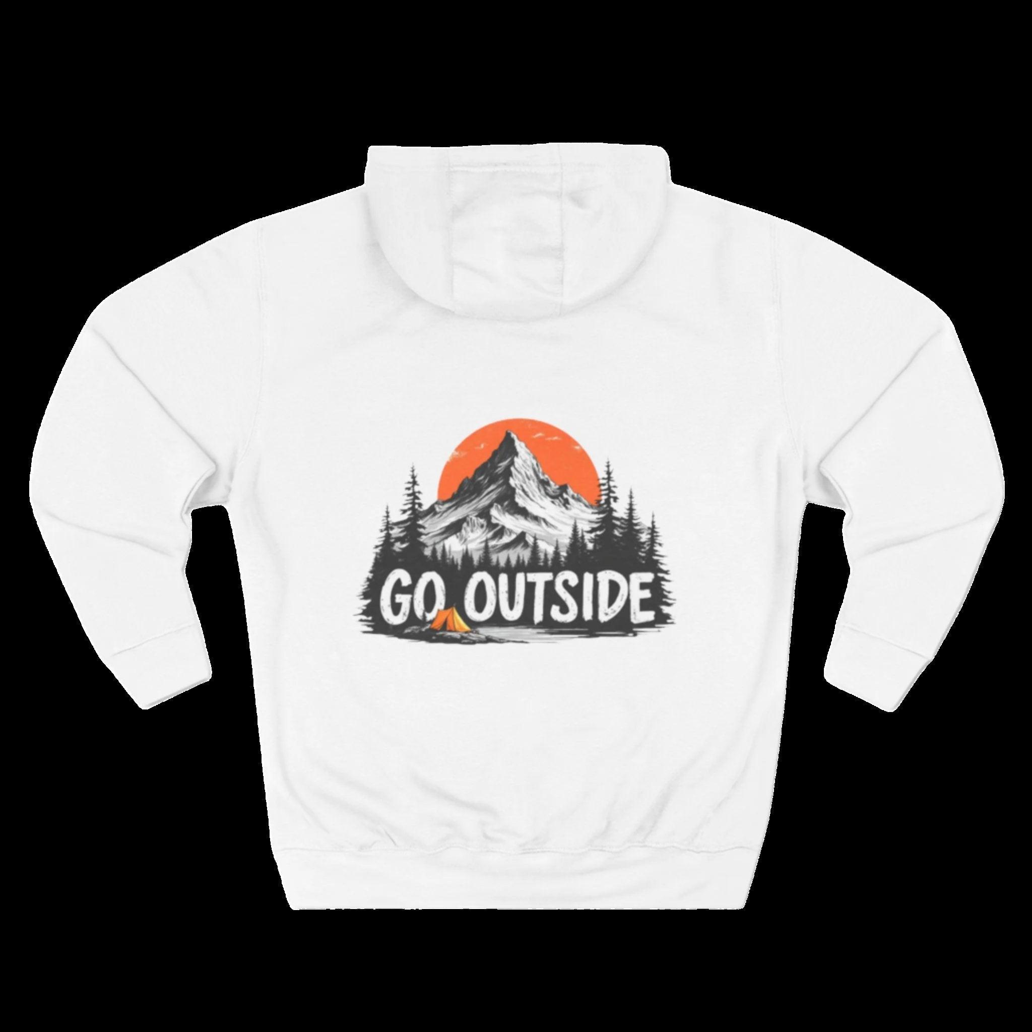 Three panel fleece: Go outside hoodie