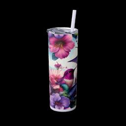 Skinny Tumbler with Straw 20oz: Summer Nectar - 9845748452824198987_2048